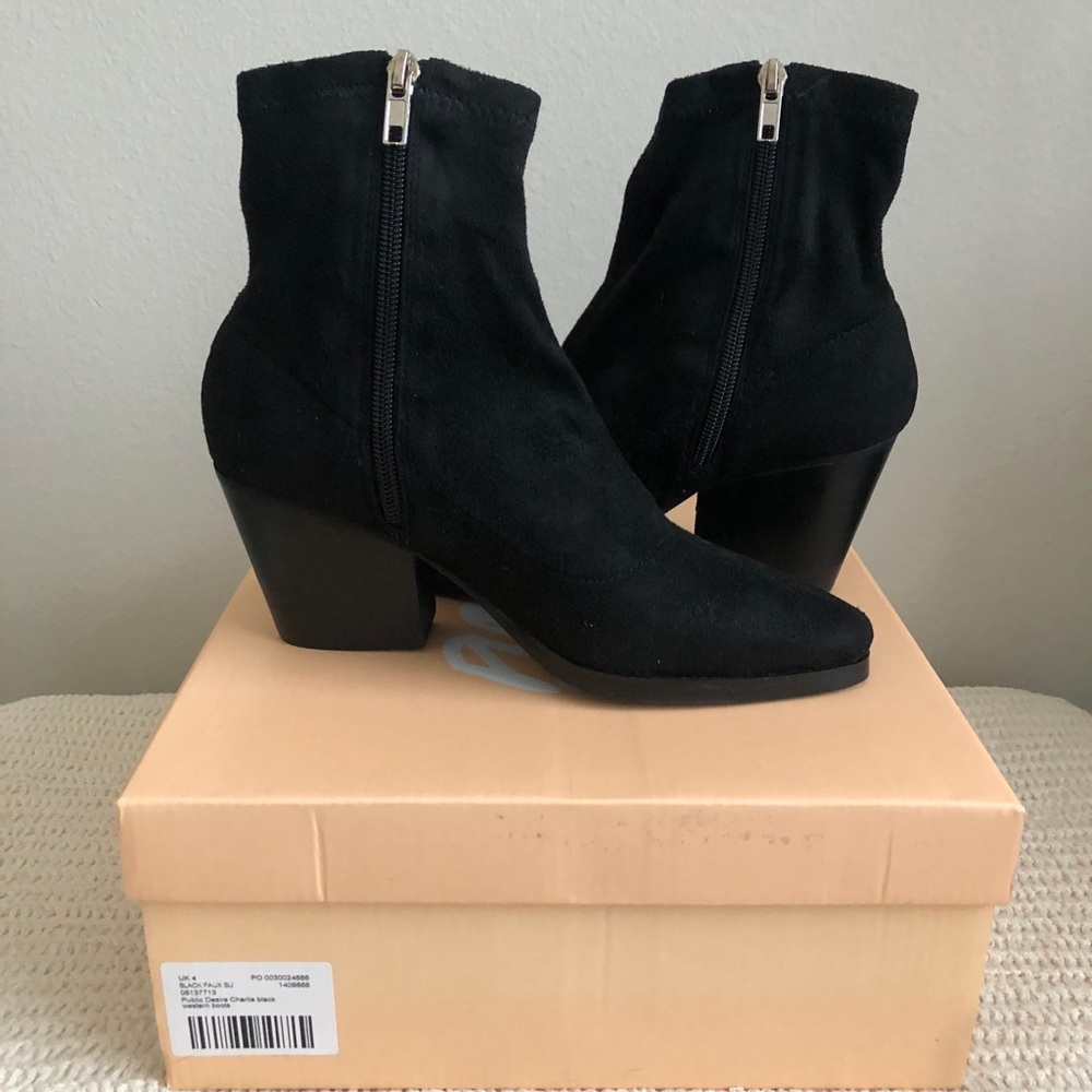 Public Desire Black Boot